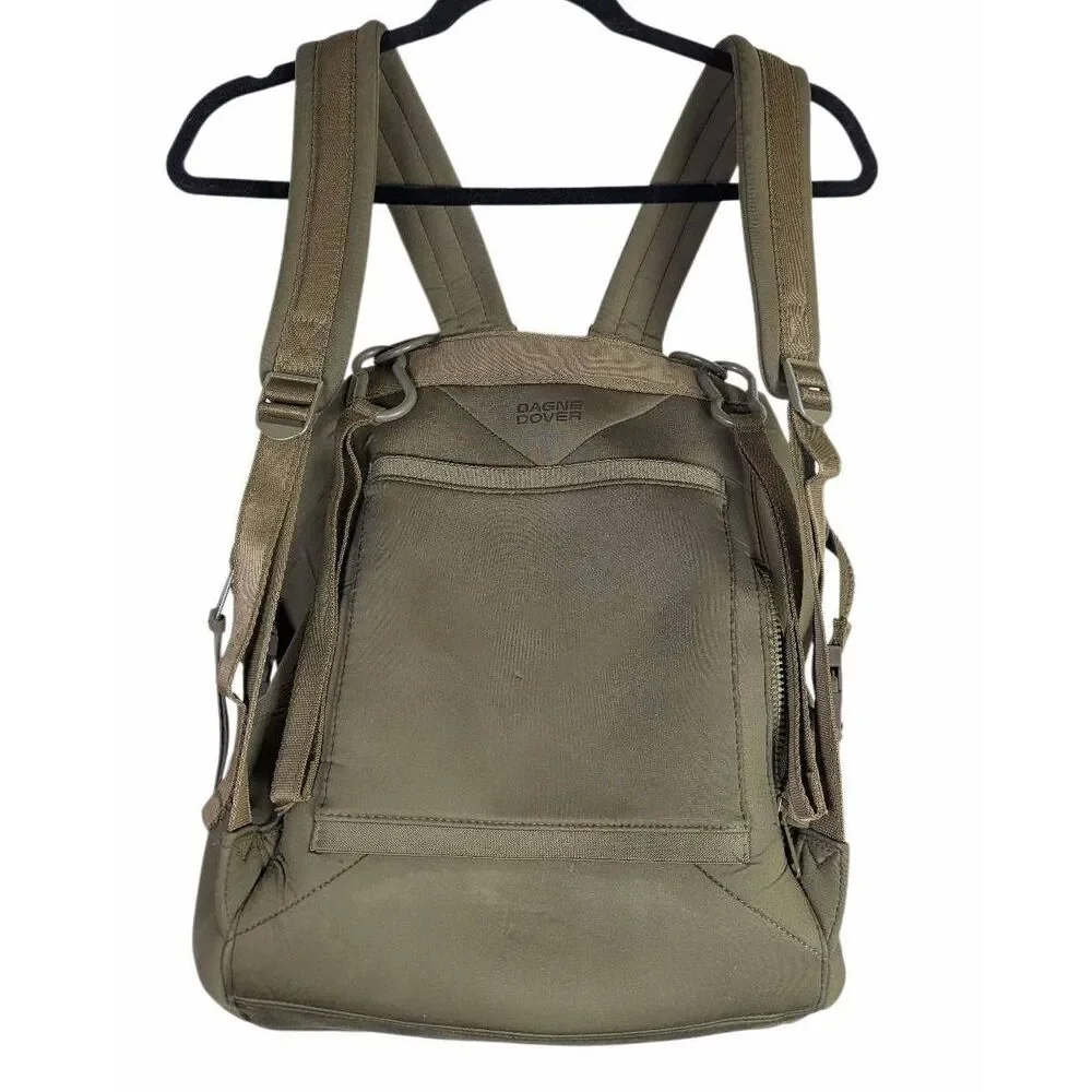 Dagne Dover Indi Moss Army green large backpack diaper laptop bag